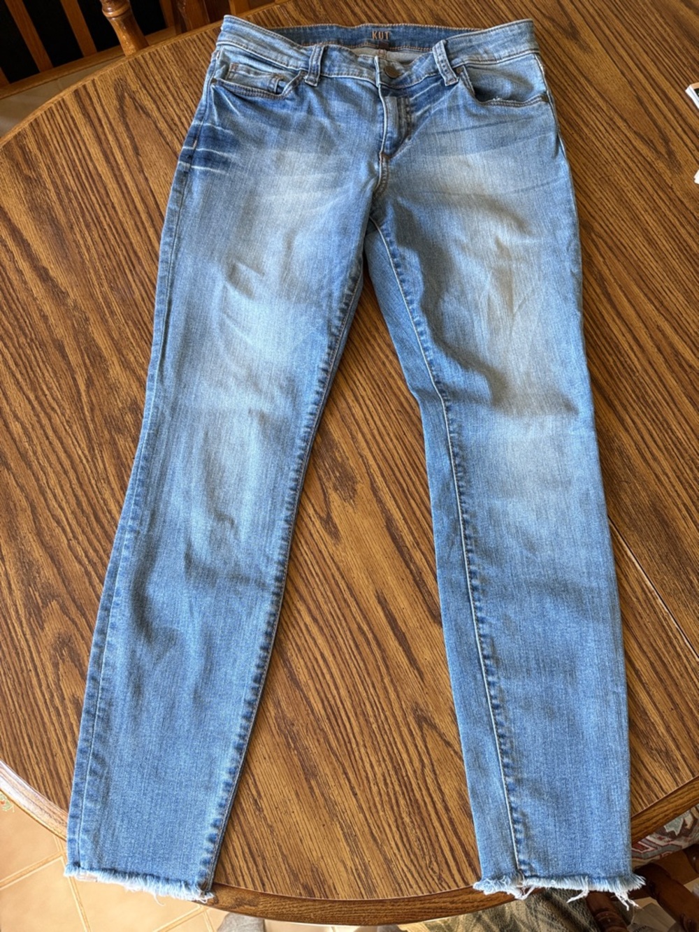 Kut from the Kloth Light Blue Ankle Skinny Jeans